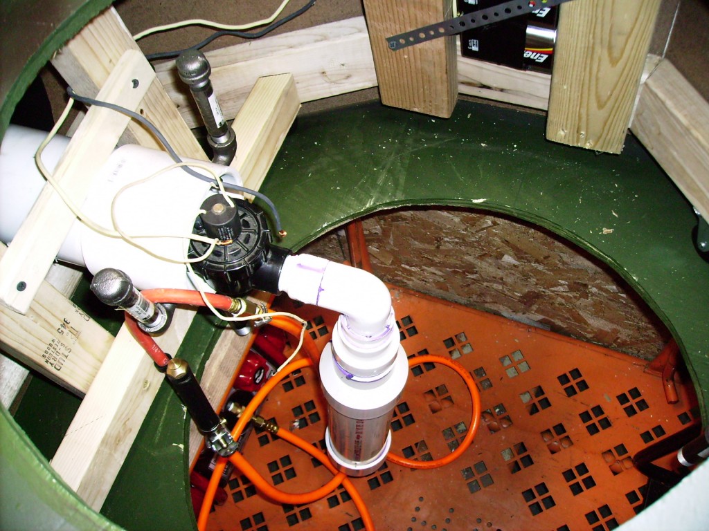 Inside cockpit