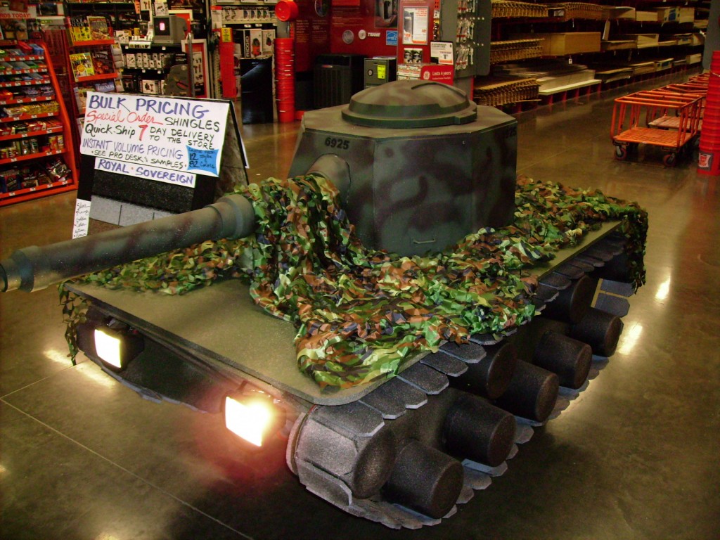 Front left w/ lights